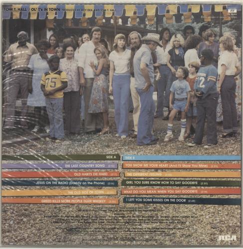 Tom T. Hall Ol' T's In Town vinyl LP album (LP record) UK T2VLPOL478701