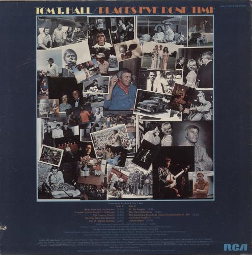 Tom T. Hall Places I've Done Time vinyl LP album (LP record) US T2VLPPL437295