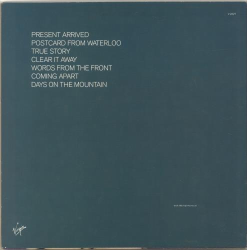 Tom Verlaine Words From The Front vinyl LP album (LP record) UK TMVLPWO343372