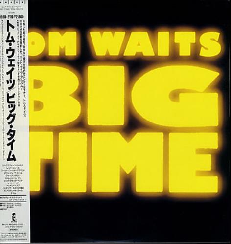 Tom Waits Big Time + Insert vinyl LP album (LP record) Japanese TMWLPBI376122