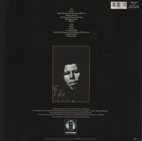 Tom Waits Closing Time vinyl LP album (LP record) German TMWLPCL337801