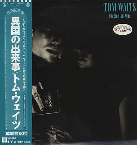 Tom Waits Foreign Affairs - White Label Promo vinyl LP album (LP record) Japanese TMWLPFO368400