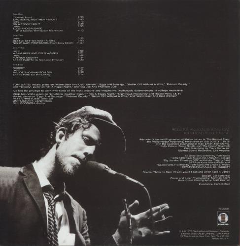 Tom Waits Nighthawks At The Diner 2-LP vinyl record set (Double LP Album) US TMW2LNI866796