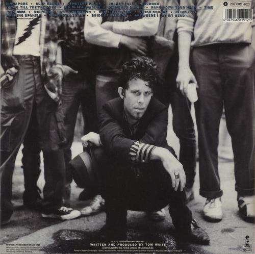 Tom Waits Rain Dogs vinyl LP album (LP record) UK TMWLPRA879785