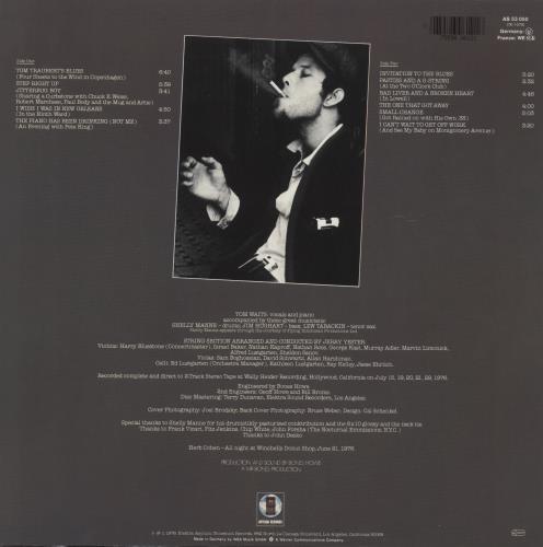 Tom Waits Small Change vinyl LP album (LP record) German TMWLPSM423627