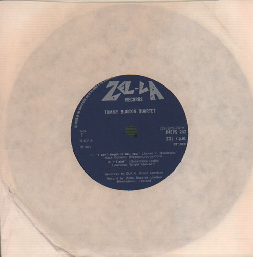 Tommy Burton I Can't Begin To Tell You EP 7" vinyl single (7 inch record / 45) UK XOV07IC635701
