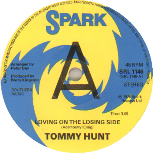 Tommy Hunt Loving On The Losing Side - A-Label 7" vinyl single (7 inch record / 45) UK U7Z07LO641663