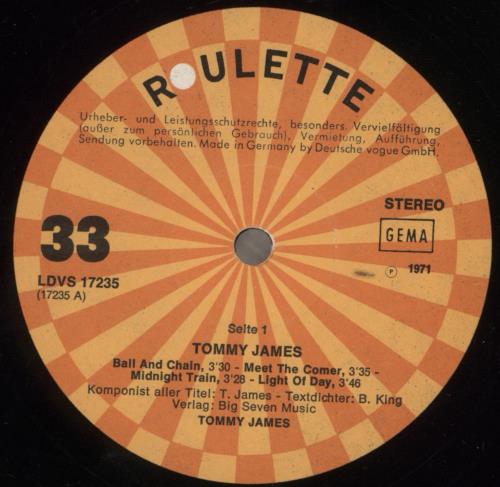 Tommy James Tommy James vinyl LP album (LP record) German UWMLPTO857084