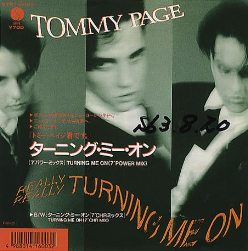 Tommy Page Turning Me On 7" vinyl single (7 inch record / 45) Japanese PGE07TU232563