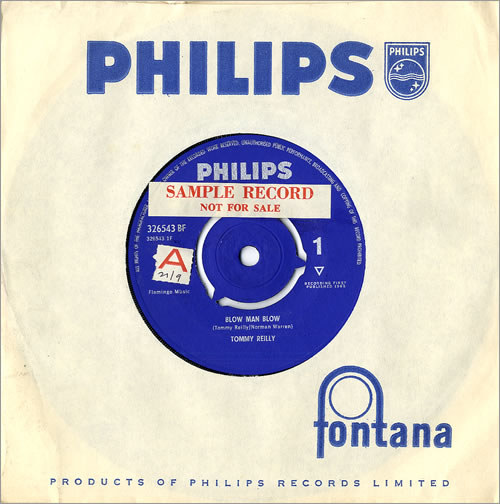 Tommy Reilly Blow Man Blow 7" vinyl single (7 inch record / 45) UK 2TR07BL484489