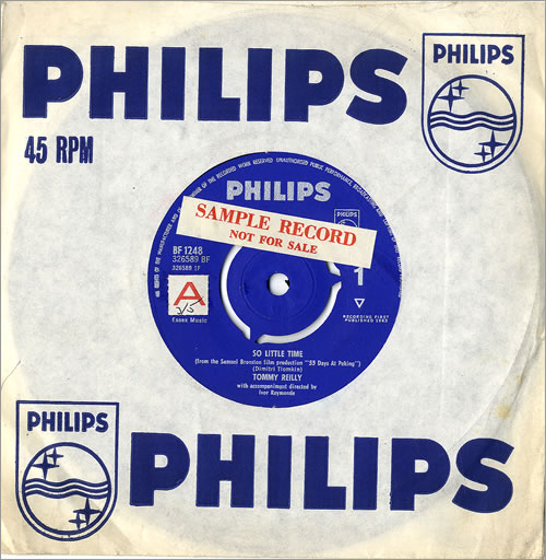 Tommy Reilly So Little Time 7" vinyl single (7 inch record / 45) UK 2TR07SO484490