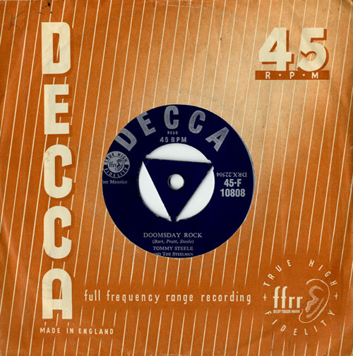 Tommy Steele Doomsday Rock 7" vinyl single (7 inch record / 45) UK YTS07DO553317