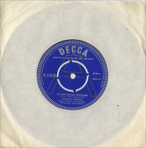 Tommy Steele Flash, Bang, Wallop! 7" vinyl single (7 inch record / 45) UK YTS07FL479965