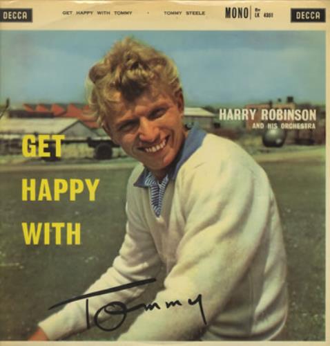 Tommy Steele Get Happy With Tommy vinyl LP album (LP record) UK YTSLPGE382393