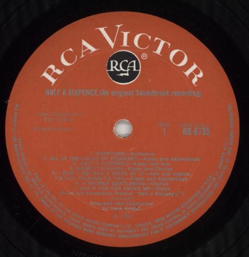 Tommy Steele Half A Sixpence vinyl LP album (LP record) UK YTSLPHA521457