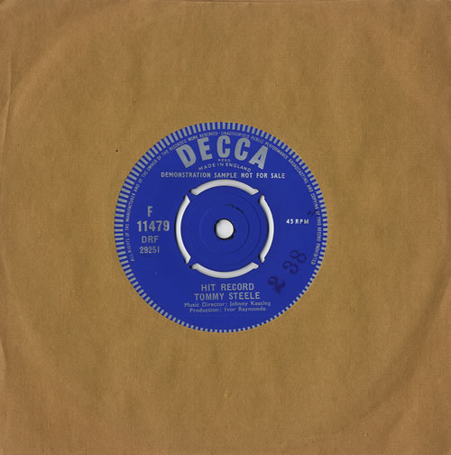Tommy Steele Hit Record 7" vinyl single (7 inch record / 45) UK YTS07HI481303
