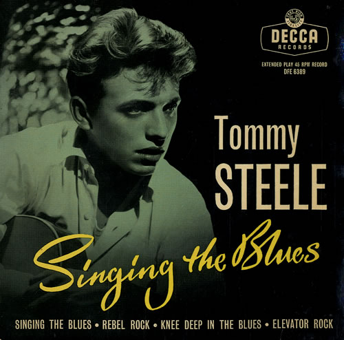 Tommy Steele Singing The Blues 7" vinyl single (7 inch record / 45) UK YTS07SI548790