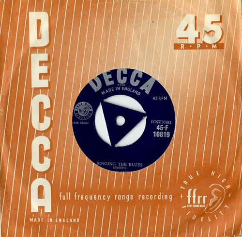 Tommy Steele Singing The Blues 7" vinyl single (7 inch record / 45) UK YTS07SI553316
