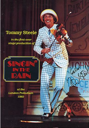 Tommy Steele Singinn' In The Rain - Autographed memorabilia UK YTSMMSI264645