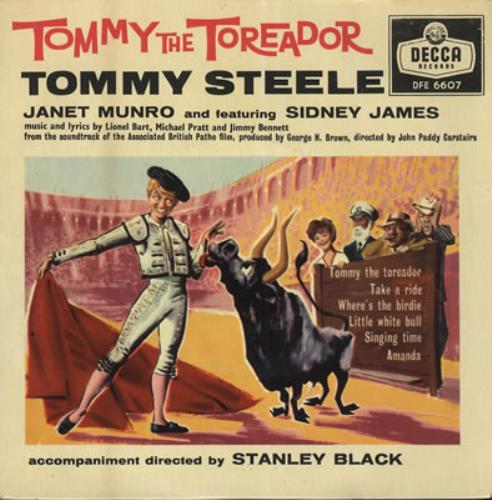 Tommy Steele Tommy The Toreador EP 7" vinyl single (7 inch record / 45) UK YTS07TO377187