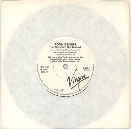 Tommy Wisby Ronnie Biggs (He Was Only The Teaboy) 7" vinyl single (7 inch record / 45) UK 0PM07RO730910