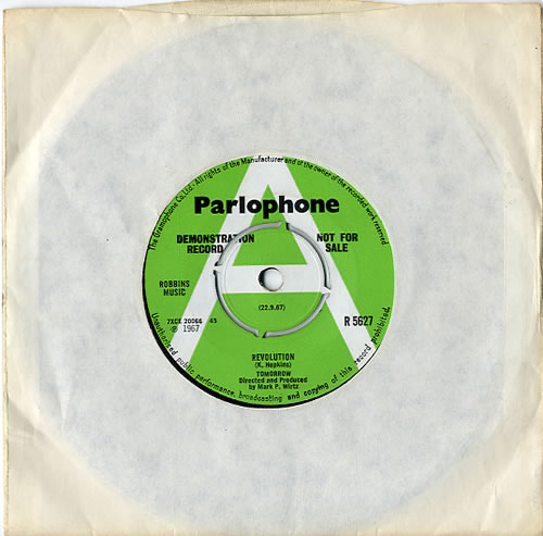 Tomorrow Revolution - A Label 7" vinyl single (7 inch record / 45) UK RRW07RE591178