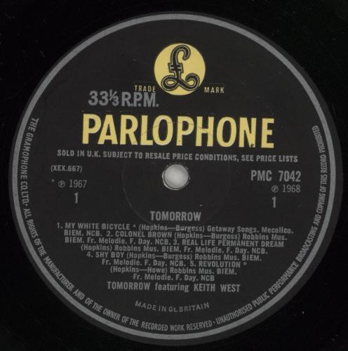 Tomorrow Tomorrow - 1st - EX vinyl LP album (LP record) UK RRWLPTO874460