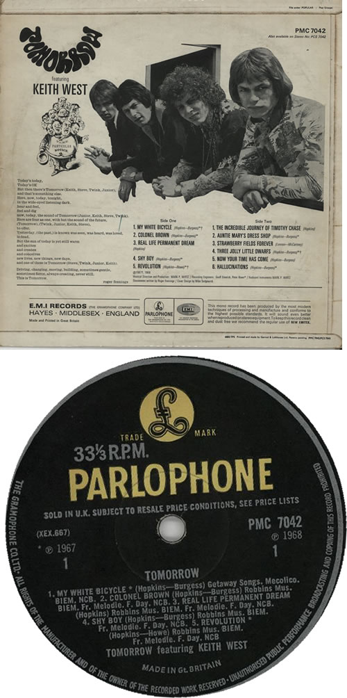 Tomorrow Tomorrow - 1st - G- vinyl LP album (LP record) UK RRWLPTO605355