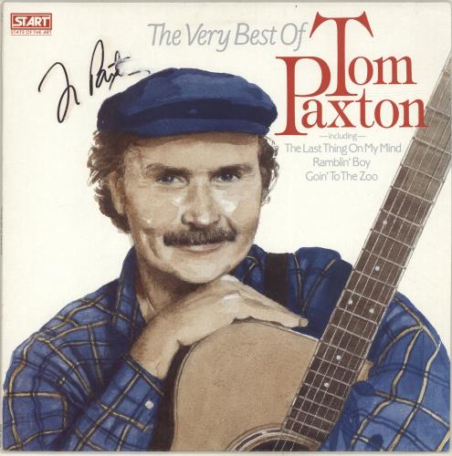 Tom Paxton The Very Best Of Autographed Uk Vinyl Lp Album Lp Record 329204