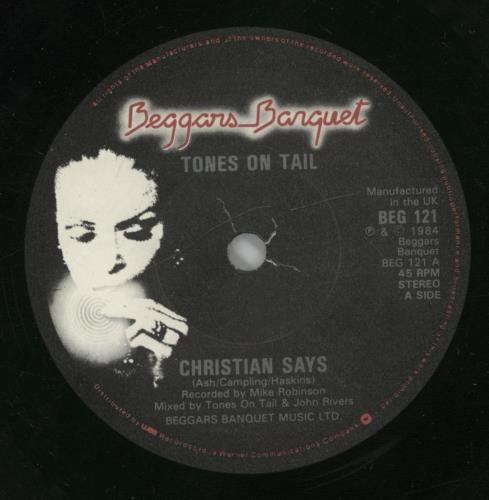 Tones On Tail Christian Says 7" vinyl single (7 inch record / 45) UK TAI07CH890932
