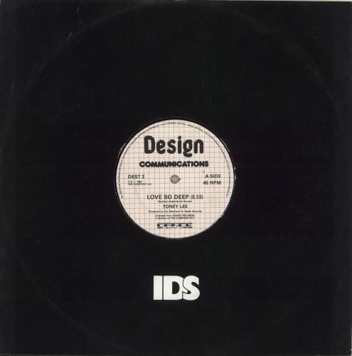 Toney Lee Love So Deep 12" vinyl single (12 inch record / Maxi-single) UK U9Z12LO874427