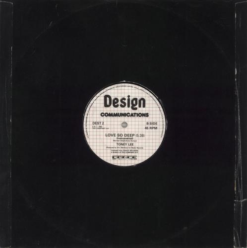 Toney Lee Love So Deep 12" vinyl single (12 inch record / Maxi-single) UK U9Z12LO874427