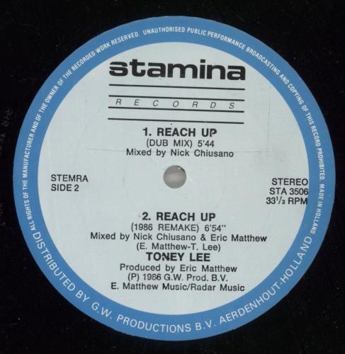 Toney Lee Reach Up 12" vinyl single (12 inch record / Maxi-single) Dutch U9Z12RE868990