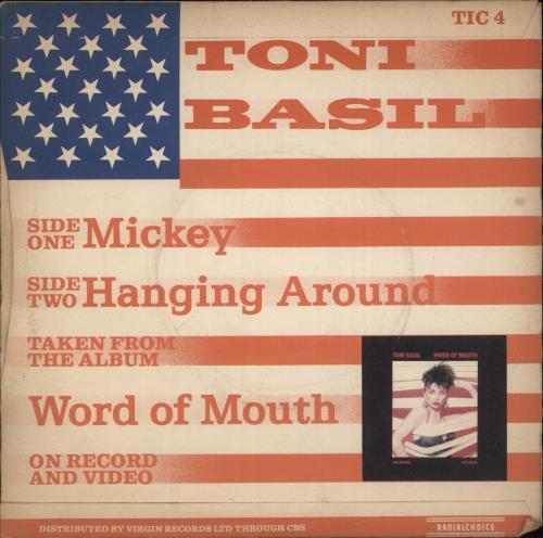 Toni Basil Mickey - Picture Sleeve 7" vinyl single (7 inch record / 45) UK TNB07MI676357