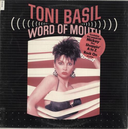 Toni Basil Word Of Mouth - stickered shrink vinyl LP album (LP record) US TNBLPWO691889