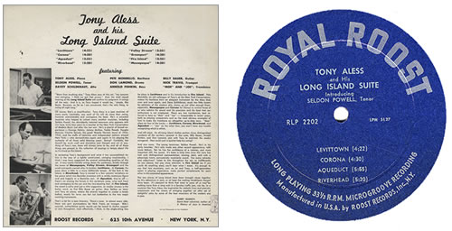 Tony Aless Long Island Suite vinyl LP album (LP record) US T~ALPLO370691
