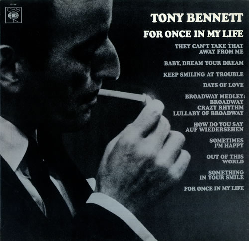 Tony Bennett For Once In My Life - Mono vinyl LP album (LP record) UK ONYLPFO456665