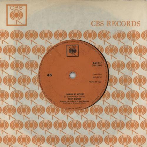 Tony Bennett I Wanna Be Around 7" vinyl single (7 inch record / 45) UK ONY07IW755179