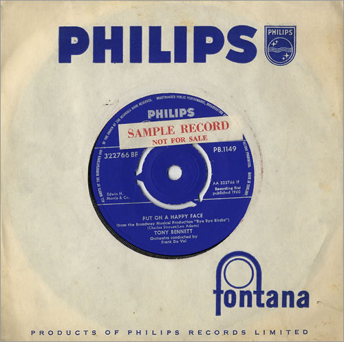 Tony Bennett Put On A Happy Face 7" vinyl single (7 inch record / 45) UK ONY07PU480631