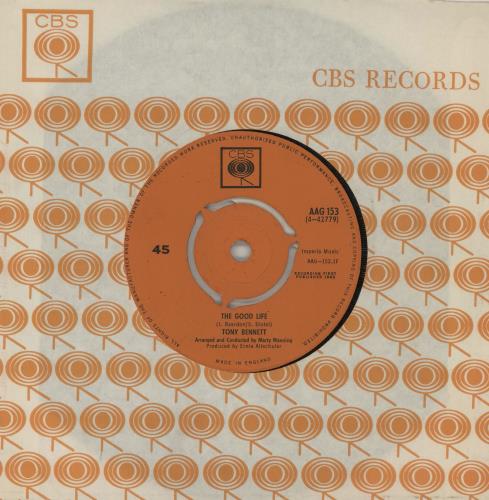 Tony Bennett The Good Life 7" vinyl single (7 inch record / 45) UK ONY07TH562527