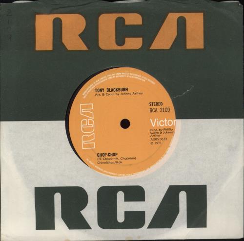 Tony Blackburn Chop-Chop 7" vinyl single (7 inch record / 45) UK TY807CH890598
