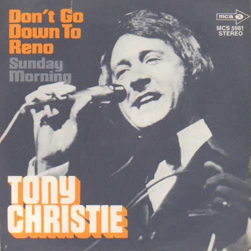 Tony Christie Don't Go Down To Reno 7" vinyl single (7 inch record / 45) Belgian TO207DO656876
