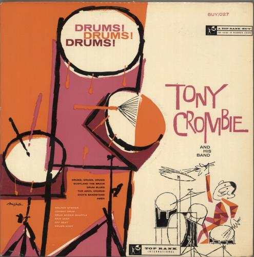 Tony Crombie Drums! Drums! Drums! vinyl LP album (LP record) UK UQ9LPDR749896