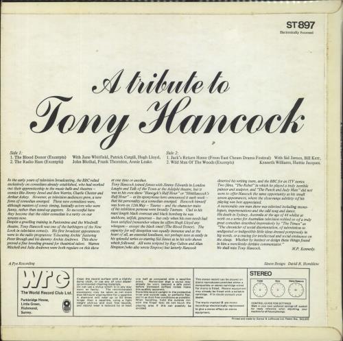 Tony Hancock A Tribute To Tony Hancock vinyl LP album (LP record) UK T.HLPAT252150