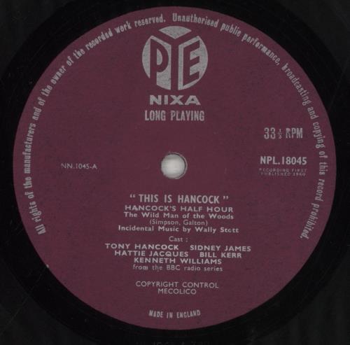 Tony Hancock This Is Hancock vinyl LP album (LP record) UK T.HLPTH634405