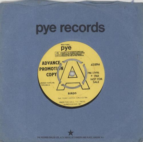 Tony Hatch Birds 7" vinyl single (7 inch record / 45) UK HTA07BI851856