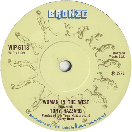 Tony Hazzard Woman In The West 7" vinyl single (7 inch record / 45) UK TZZ07WO449950