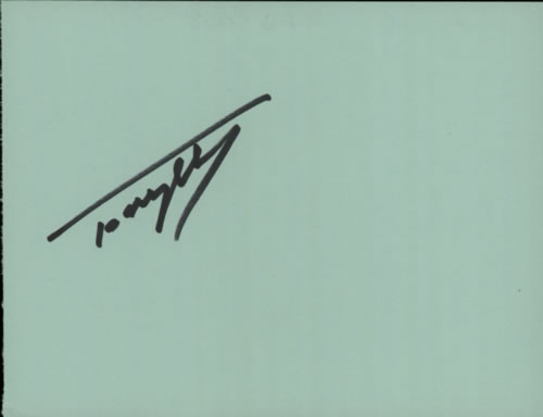 Tony Hicks Page From An Autograph Book memorabilia UK WVSMMPA608885