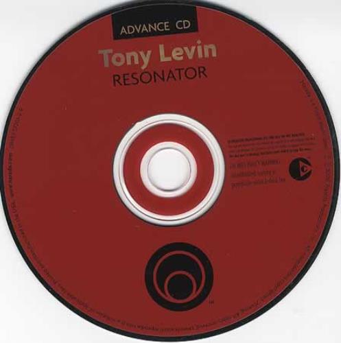 Tony Levin Resonator CD album (CDLP) US TQ6CDRE364520