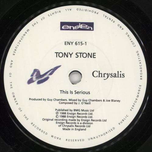 Tony Stone This Is Serious 7" vinyl single (7 inch record / 45) UK UO607TH866250